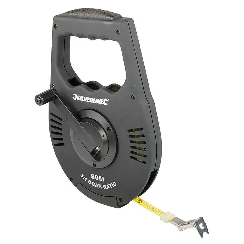 50M Geared Surveyors Tape 250213