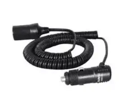 2.45m Retractable Cable with Cigarette Lighter Plug & Socket - 5A-0-601-55
