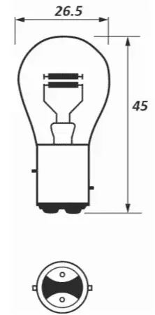 334 24V 21/5W BAY15D-8-003-34