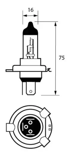 475 24V 75/70W H4 P43T HALOGEN-8-004-75