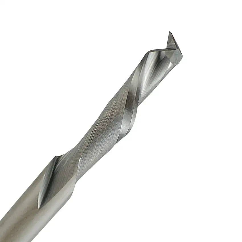 1/2" 2 Flute Solid Carbide Chipbreaker/Finisher Compression Spiral Router- 60-1000C Series (LMT Onsrud)