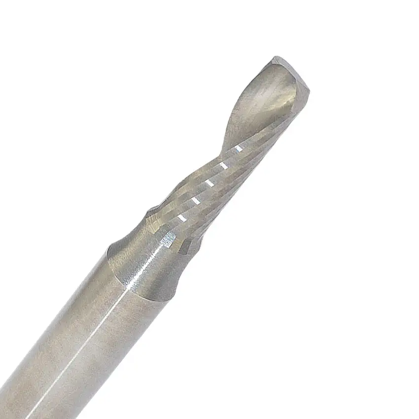 1/2" 1 Flute Solid Carbide Router Upcut Spiral O Flute For Acrylic - 63-600 Series (LMT Onsrud)