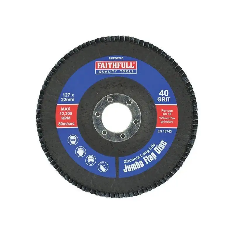 Faithfull Abrasive Jumbo Flap Disc 127mm Fine
