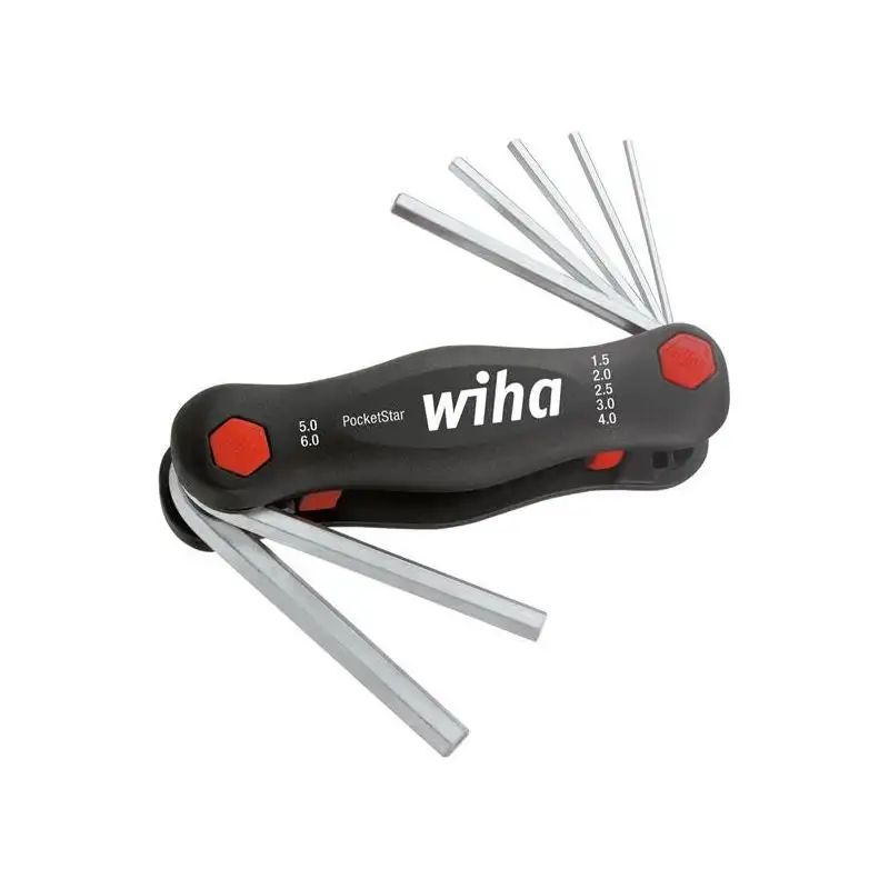Wiha PocketStar Hex Key Set, 7 Piece (1.5-6mm)