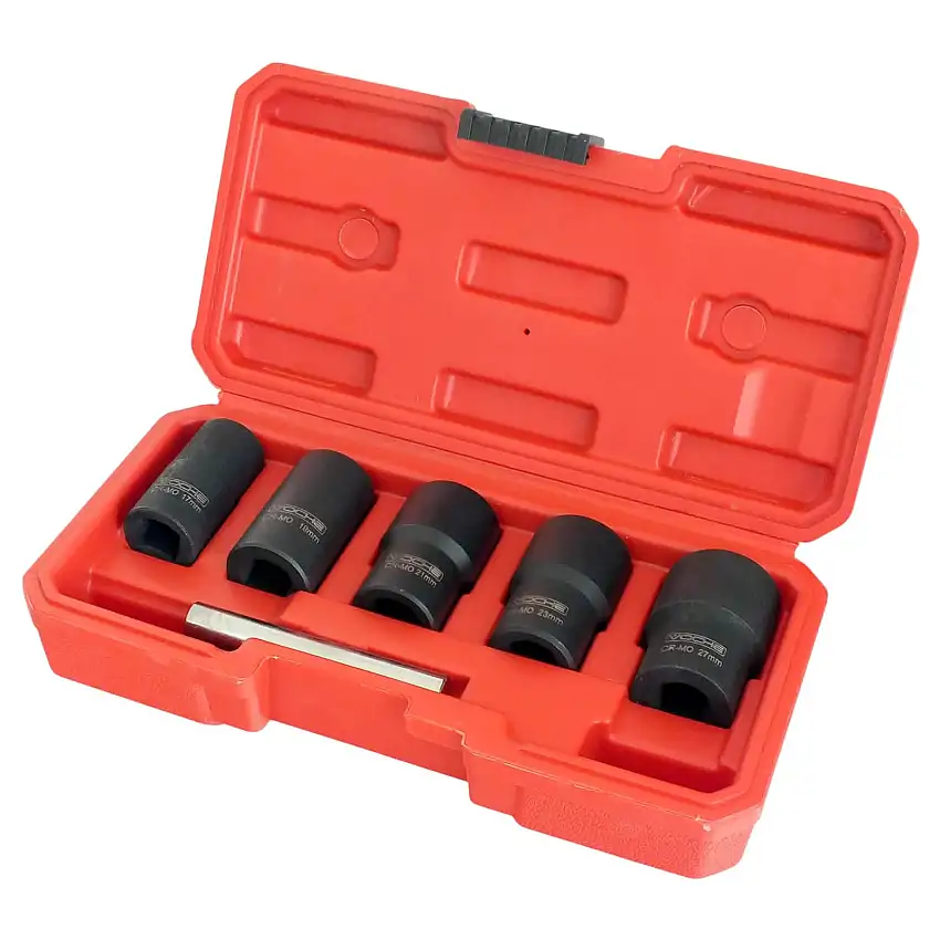 6Pce Grip Twist Sockets Locking Wheel Nut Removers Damaged Rounded Bolts