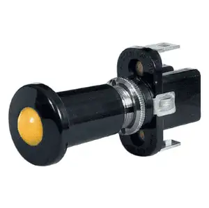 Amber Iluminated Push/Pull Switch - 12V 0-597-20
