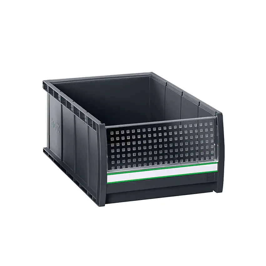 bott bottBox, Storage Bins, Plastic, Anthracite Grey, 264x298x165mm, 12 Pack