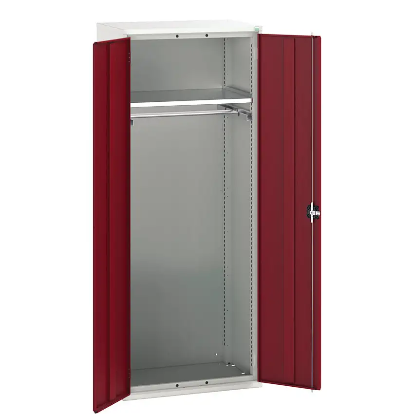 bott Verso PPE Cupboard, 2 Doors, Red, 2000 x 800 x 550mm