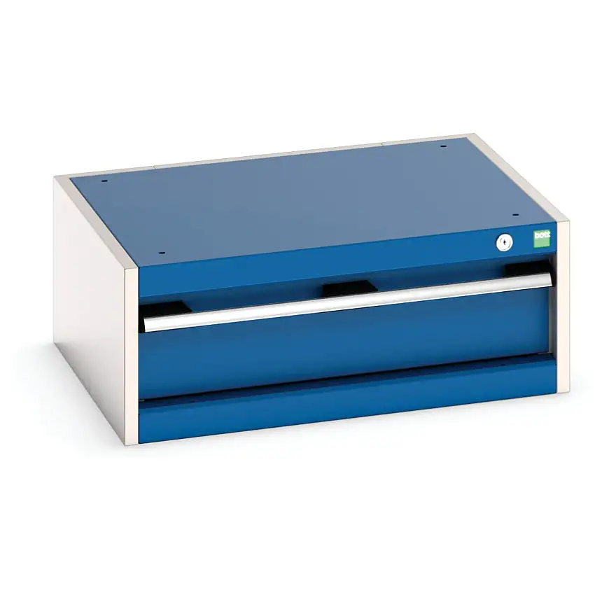 bott Cubio Drawer Cabinet, 1 Drawers, Blue/Light Grey, 250 x 650 x 525mm