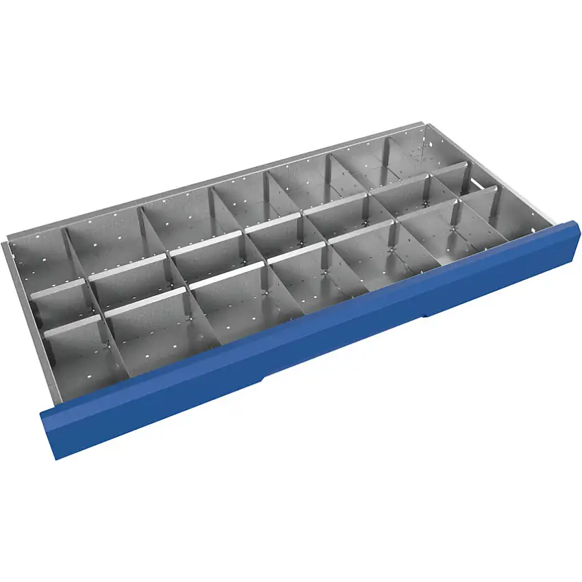 bott verso, Divider Kit, Steel, Galvanised, 1050x550x100mm, 21 Compartments