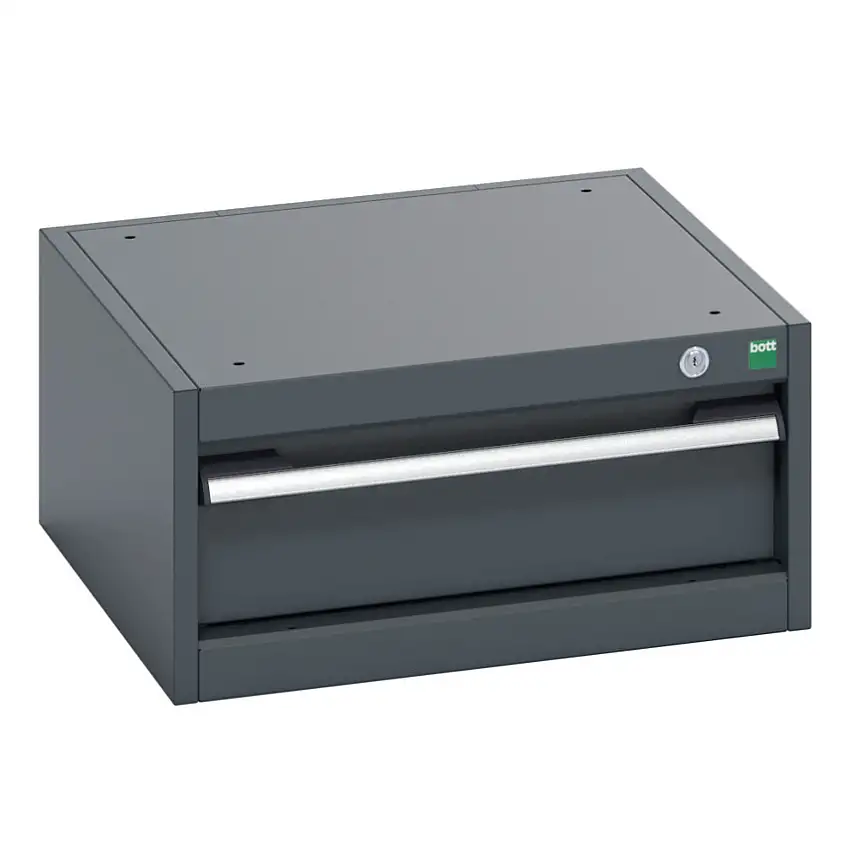 bott 40010001.77V CABINET 1 DRAWER 75KG UDL PER DRAWER/SHELF DARK GREY