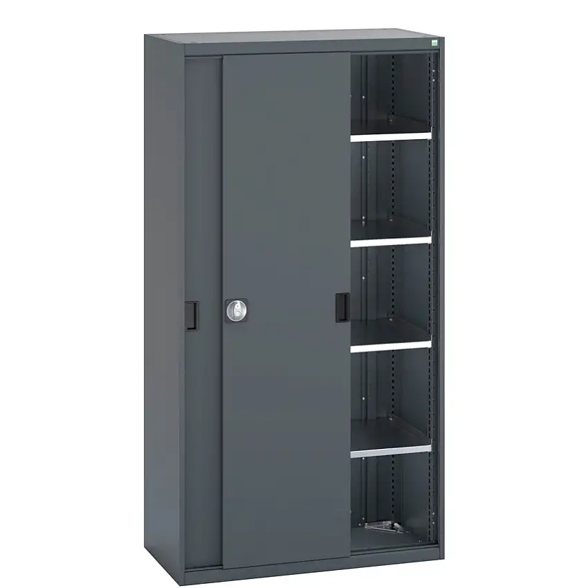 bott 40013071.77V SLIDING DOOR CUPBOARD 4 SHELVES DARK GREY