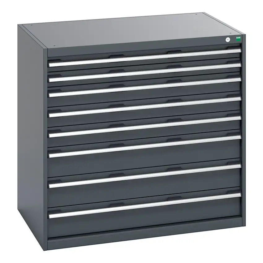 bott 40029025.77V CABINET 8 DRAWERS 75KG UDL PER DRAWER SHELF DARK GREY