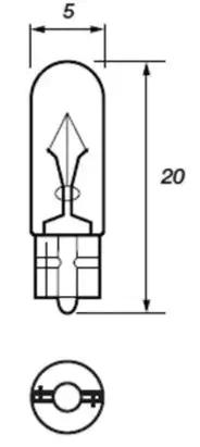 Bulb Mini Capless 1.2 watt 12 volt-7-002-86
