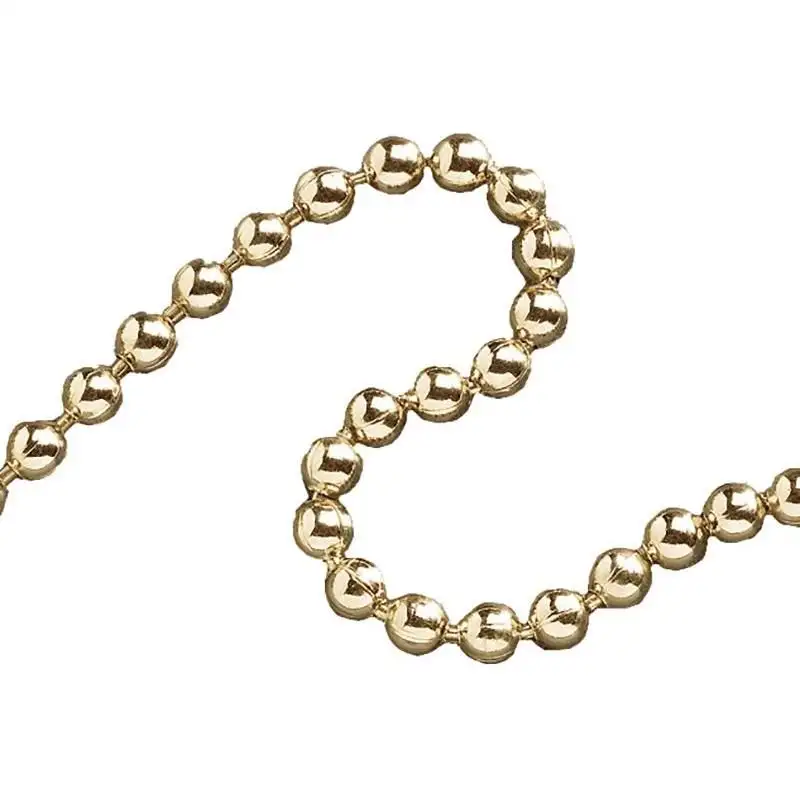 Faithfull Ball Chain Polished Brass 3.2mm x 10m