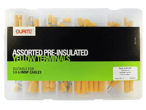 DURITE Assorted Pre-insulated Yellow Terminals-0-203-03
