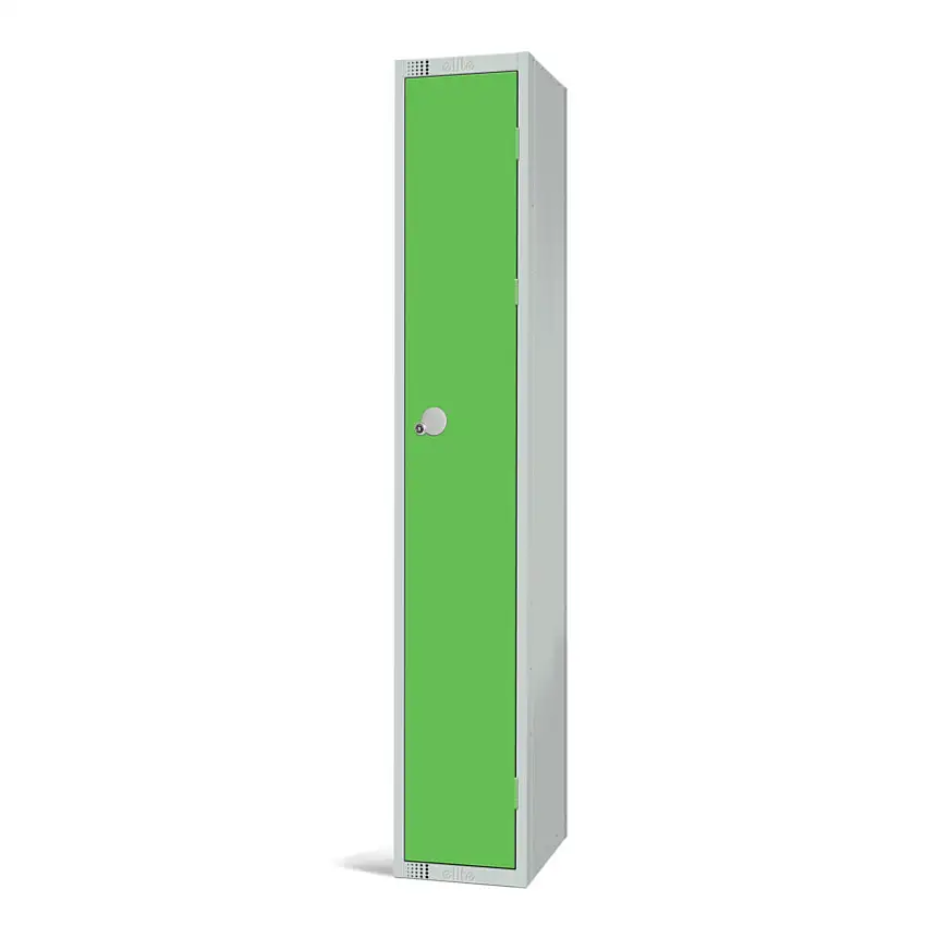 Elite Lockers Compartment Locker, Single Door, Green, 1800 x 300 x 450mm