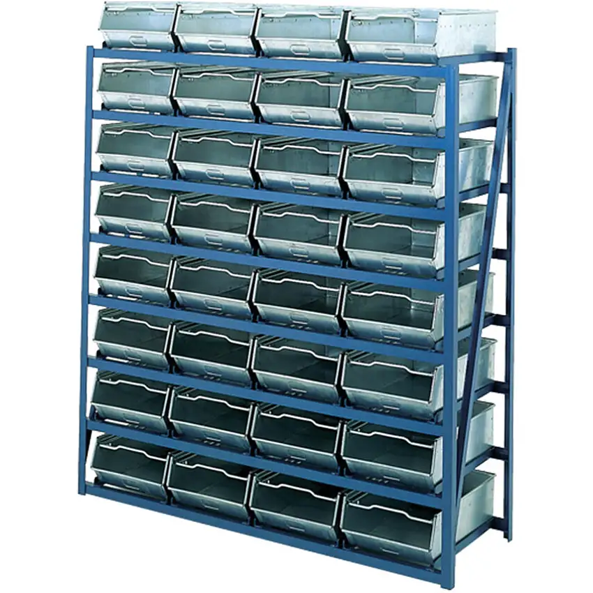 GPC BLUE RACK UNIT - 455DX1350WX8 SHELVES - TO SUIT SB002 BINS