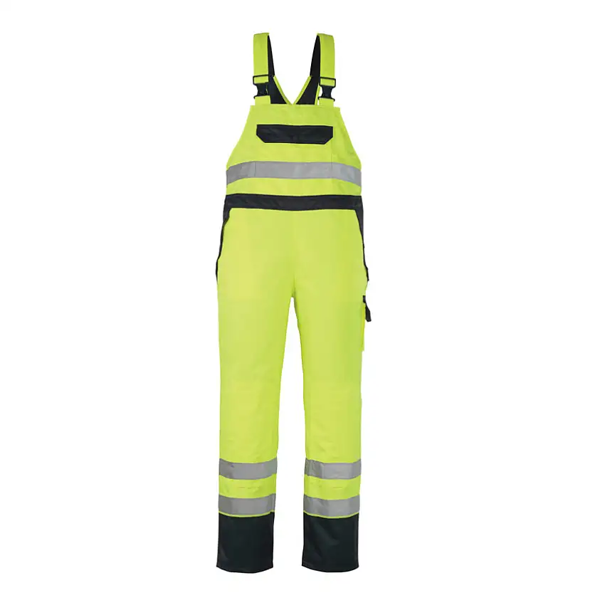 Mascot WELS BIB & BRACE OVER TROUSERS HI-VIS YELLOW/NAVY (S)