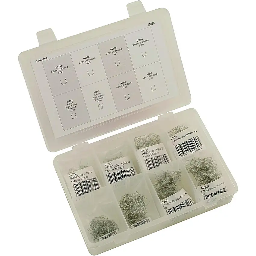 Power TEC ASSORTED STAPLES FOR HOT STAPLER 800PC