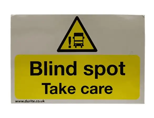 "Blind Spot" Safety Sign - Landscape-0-870-51