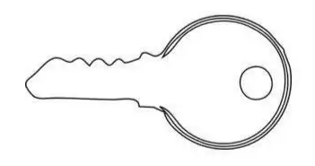 Replacement Key for Ignition Switch 0-351-01 0-351-05-0-351-09