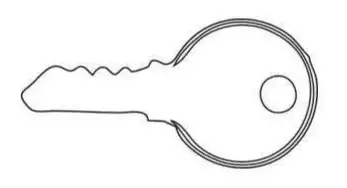 Replacement Key for Ignition Switch 0-351-03-0-351-14