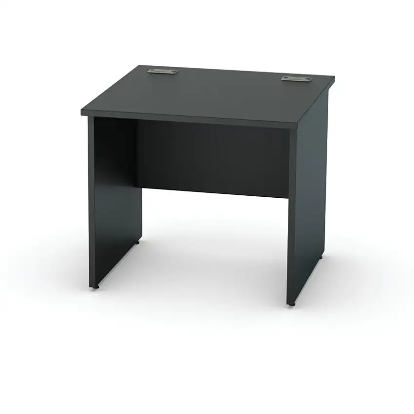 Lee & Plumpton 800mm Rectangular Panel End Desk Black