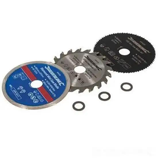 3pc 85mm Mini Wood Plastic Tile Saw Blades 604320 Titan Worx - Lifetime Warranty