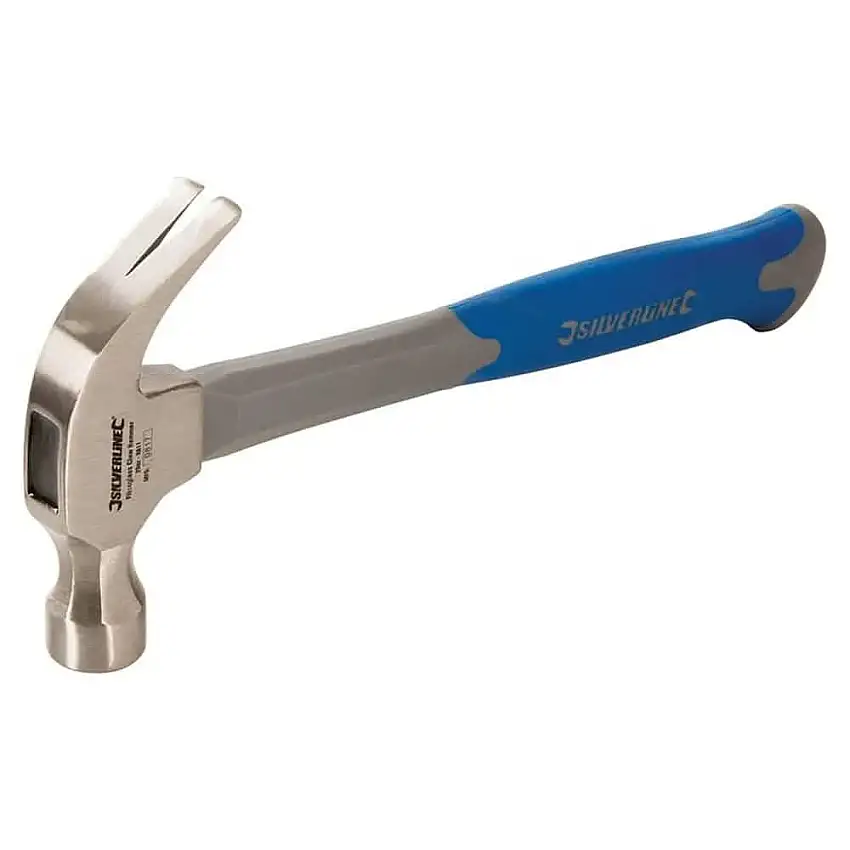 Fibreglass Claw Hammer 20oz (567G) Silverline HA11 - Soft Grip Handle