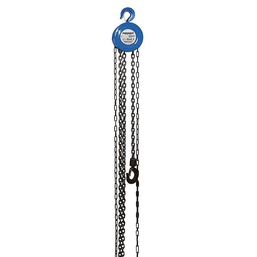 Silverline 633705 1000kg / 2.5m Lift Height Chain Block & Tackle