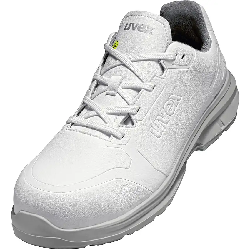 uvex uvex 1 Unisex Composite Safety Shoes, Size 6, White, Microfibre Upper, Xenova Toe Cap, S3, EN ISO 20345:2011