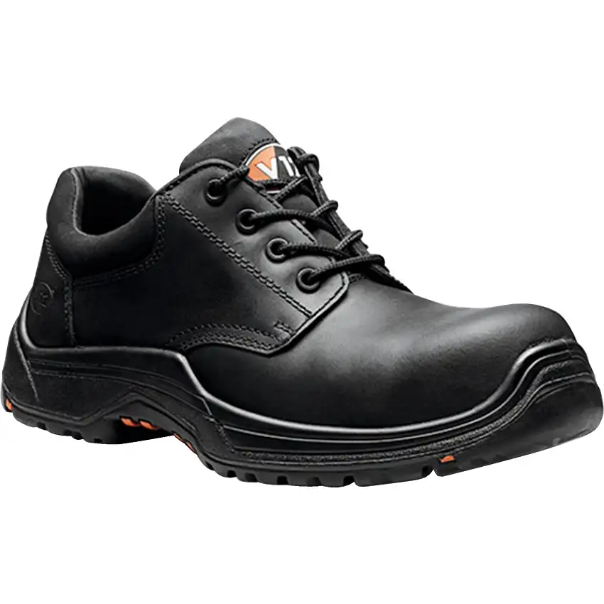 V12 Footwear Tiger Unisex Composite Safety Shoes, Size 10.5, Black, Leather Upper, Composite Toe Cap, S3, EN ISO 20345:2011