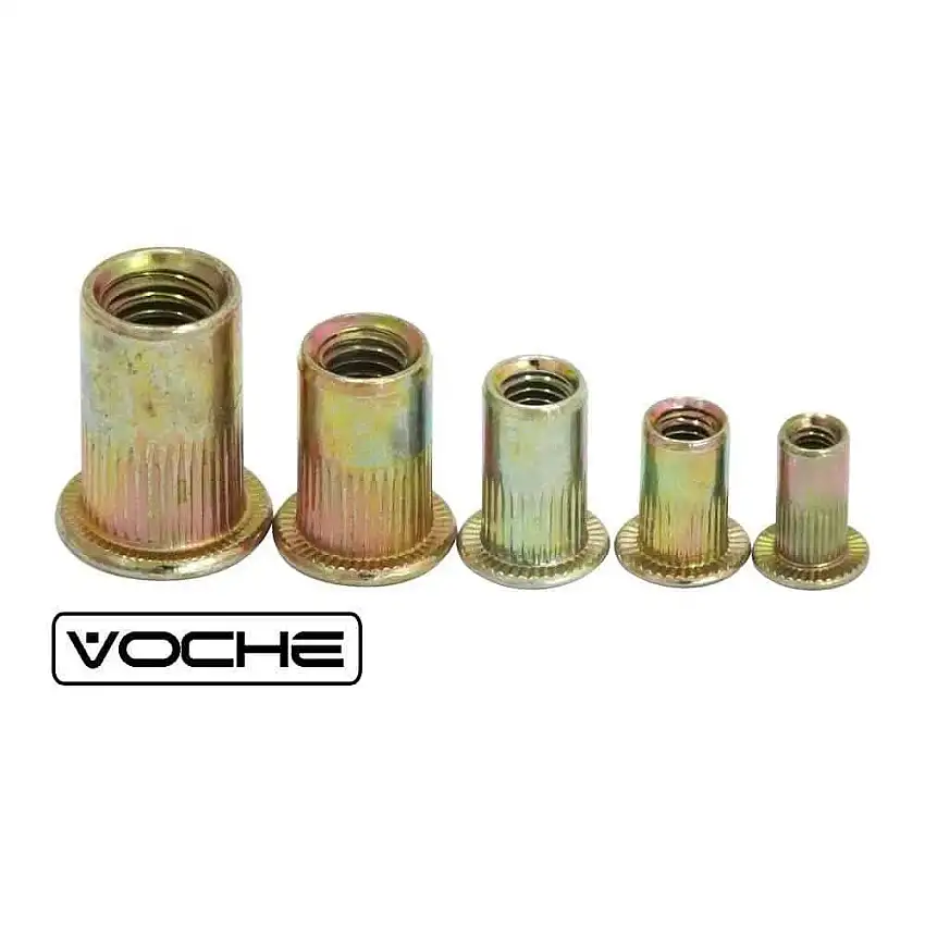 Voche 100Pc Assorted Rivnuts Nutsert Countersunk Threaded Inserts M3 M4 M5 M6 M8