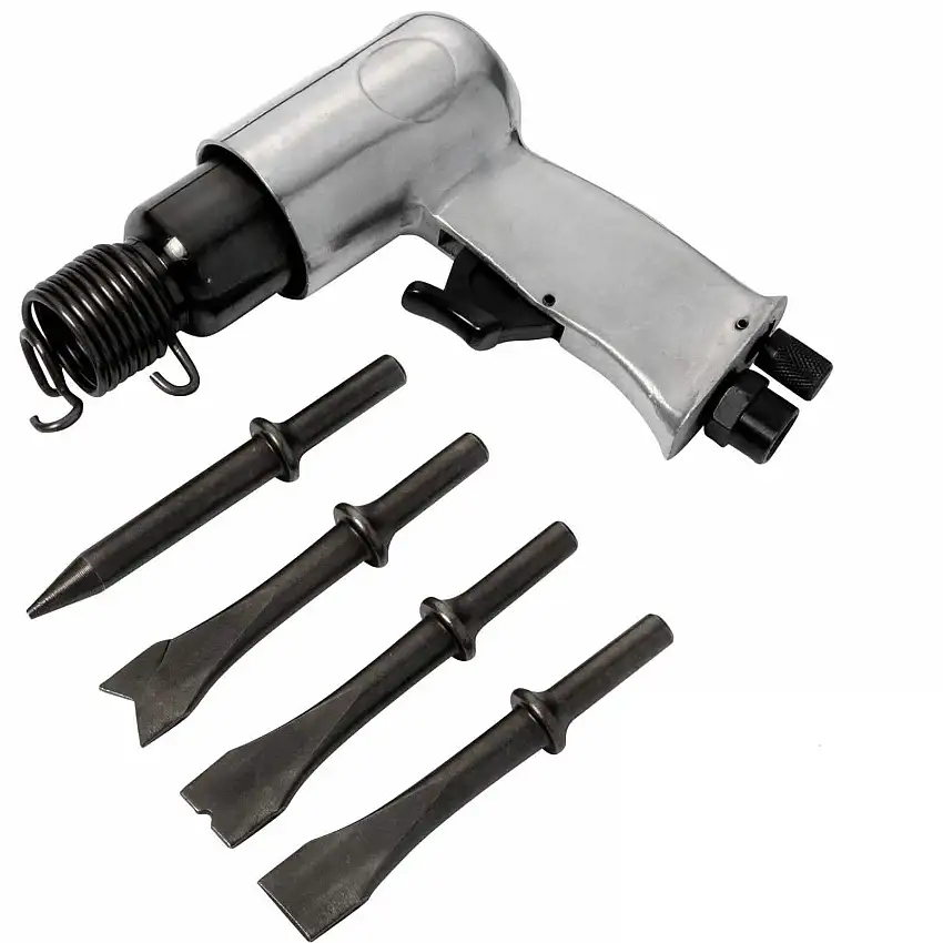 Voche® 150mm Heavy Duty Air Hammer Gun Chisel Drill Plus 4 Pack Of 120mm Chisels