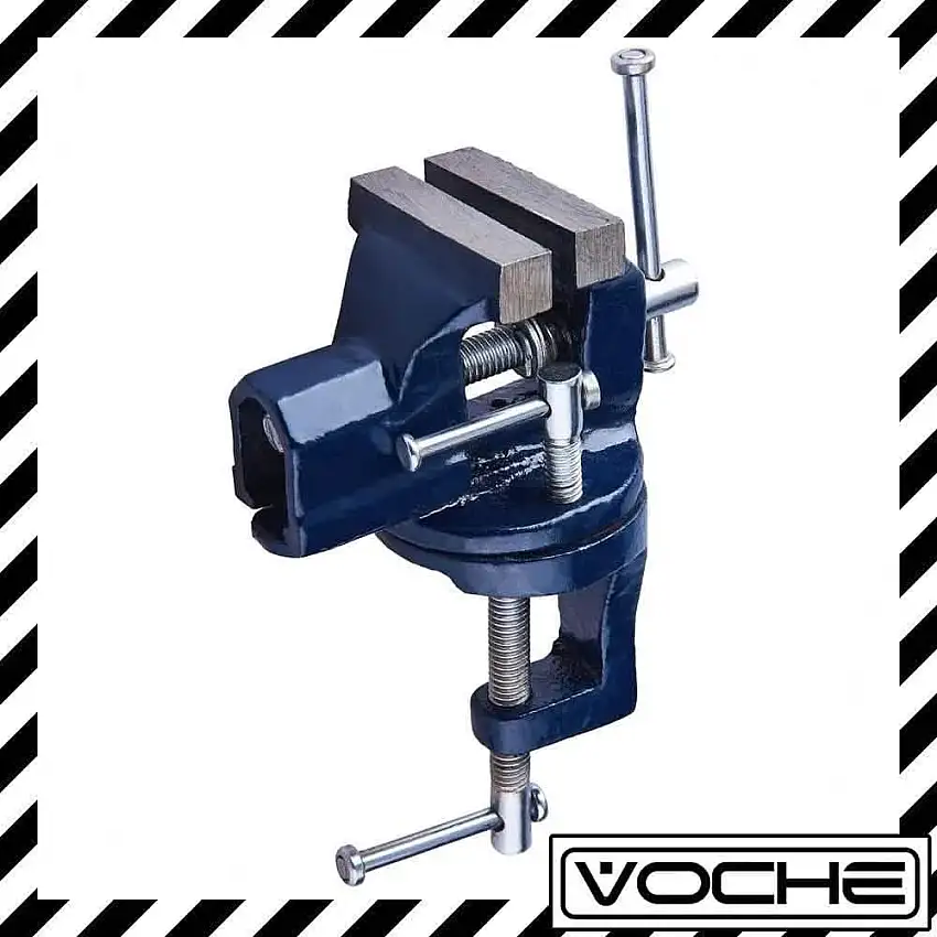 VOCHE® 60mm MINI CLAMP ON BENCH VICE WITH 360° SWIVEL BASE TABLETOP WORKBENCH
