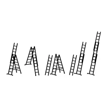 Zarges ZAR41522 Skymaster Industrial Combination Ladder 3-Part 3 x 10 Rungs