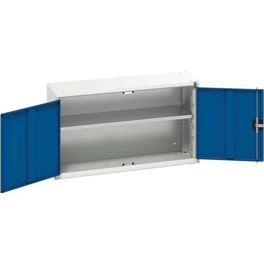 bott Verso Wall Cabinet, 2 Doors,Blue/Grey, 600 x 1050 x 350mm