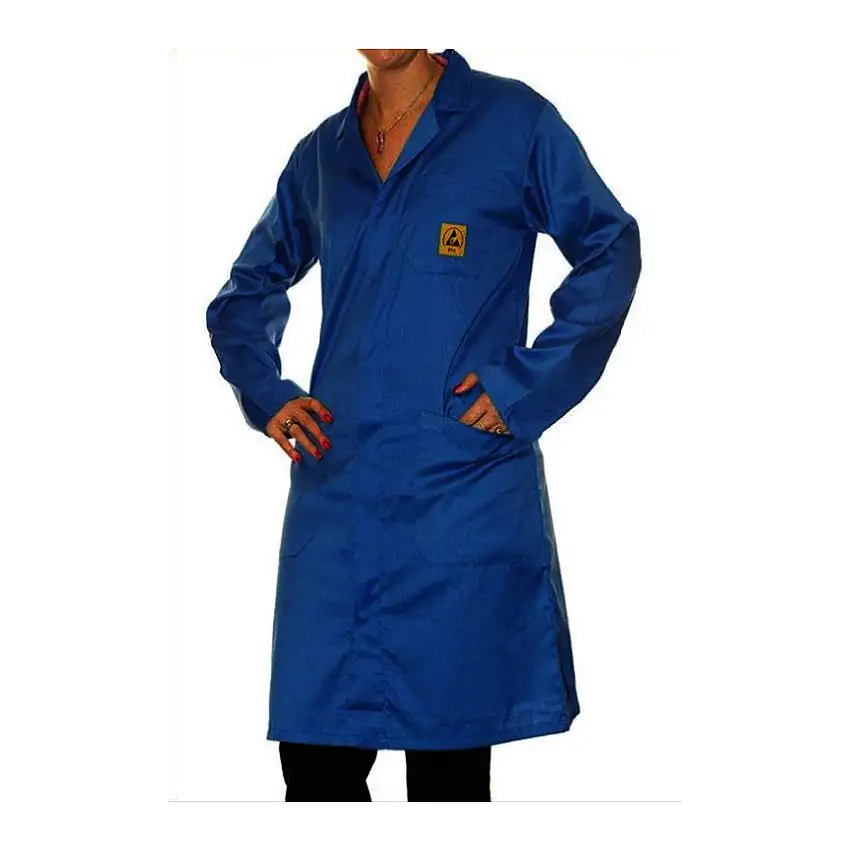 (Unbranded) KSGB BLUE ESD LONG LAB COAT (S)