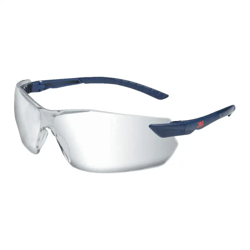 3M Safety Glasses, Clear Lens, Frameless, Black Frame, High Temperature Resistant/Impact-resistant/Scratch-resistant/UV-resistant