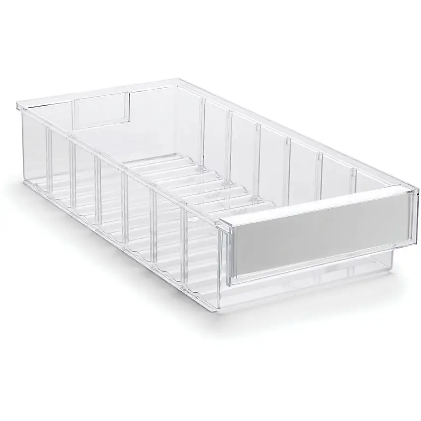 Treston SHELF BIN 186X400X82 CRYSTAL CLEAR (BX-15)